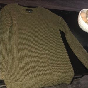 PRICE NEGOTIABLE, army green, comfy sweater
